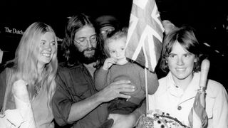 Doug Scott with family on return from Everest