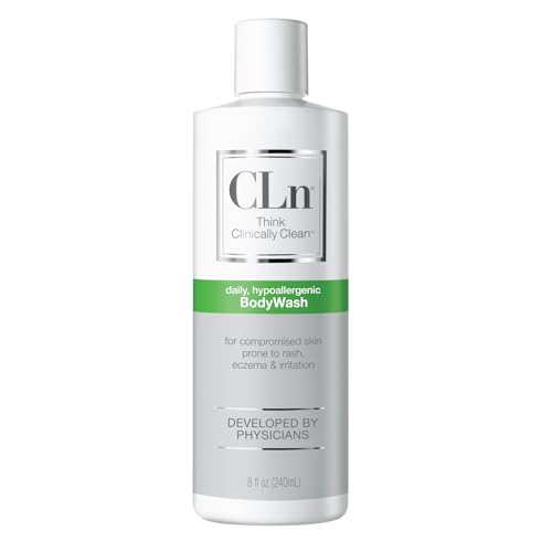 Cln® Bodywash –non-Drying Body Wash, for Compromised Skin Prone to Eczema, Dermatitis, Rash & Hidradenitis Suppurativa, Fragrance-Free & Paraben-Free, 8 Fl Oz.