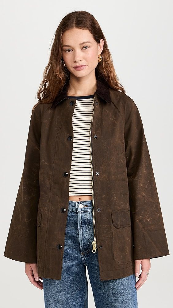 Alex Mill Chiltern Street Barn Jacket in Waxed Cotton