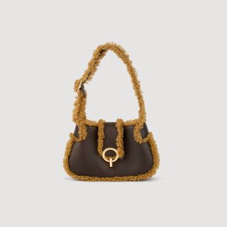 Janet-Tasche aus Leder und Shearling