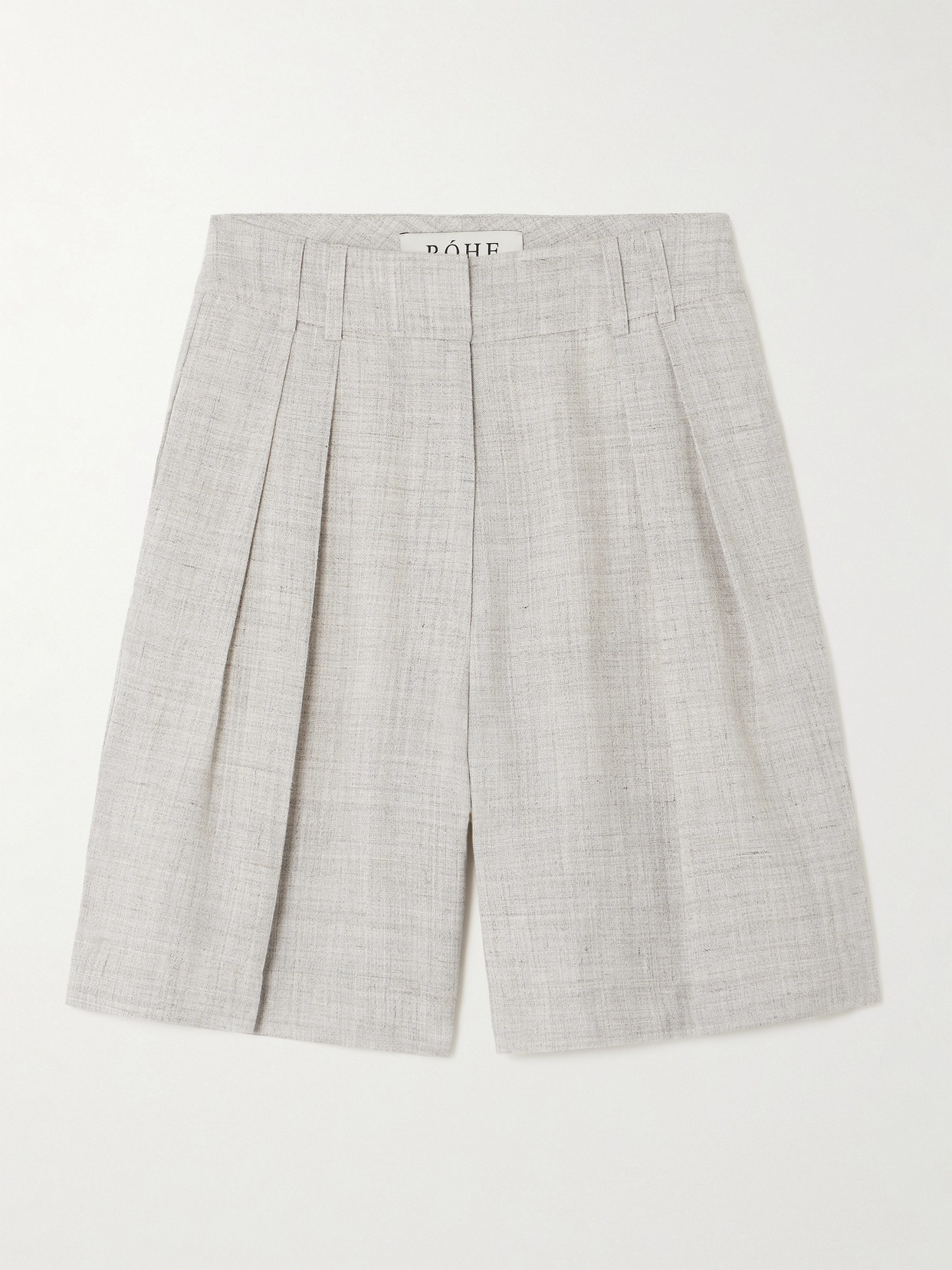 Pleated Woven Shorts