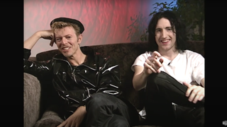 Bowie and Trent Reznor in 1995