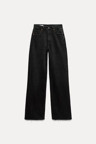 Full Length Trf High Rise Wide Leg Jeans