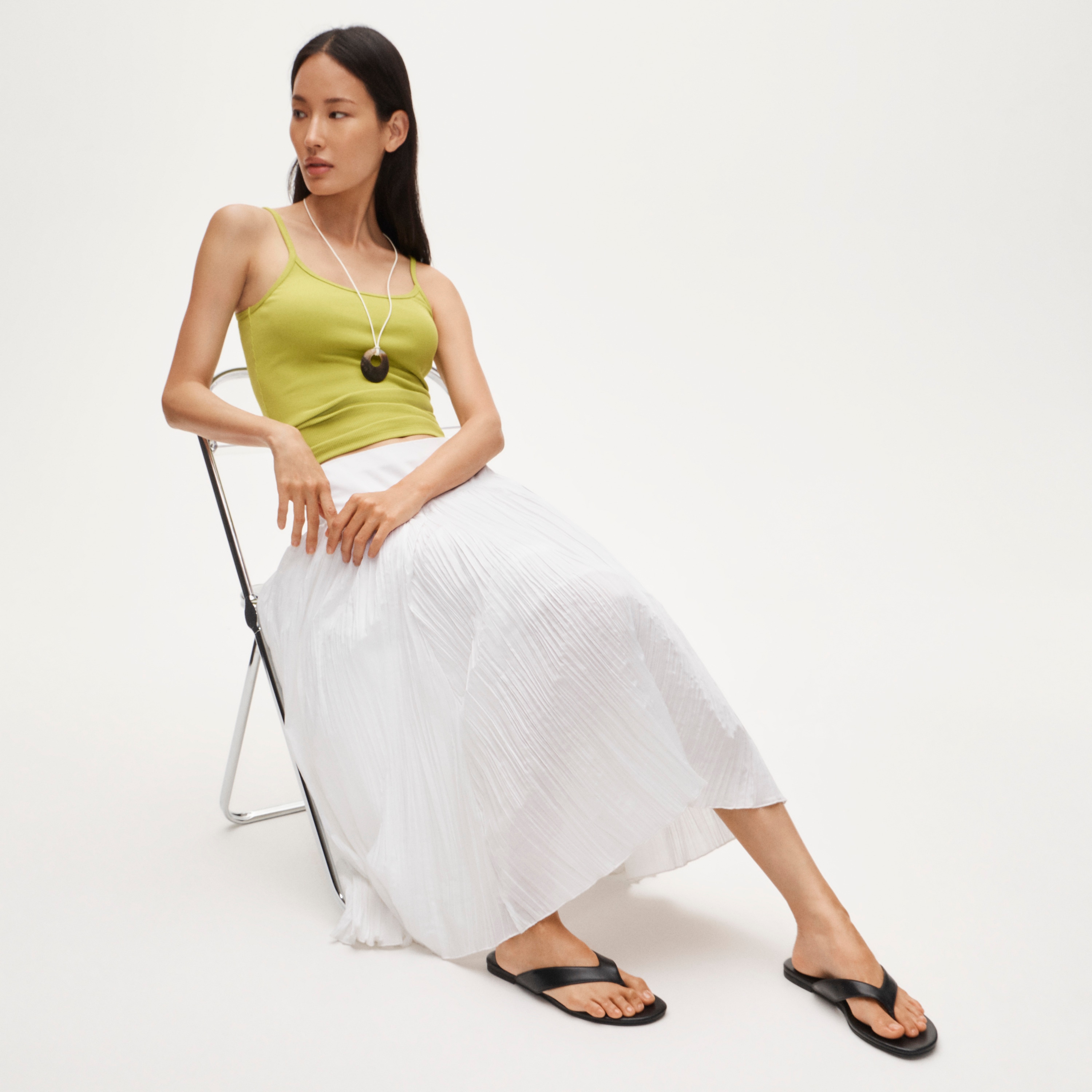 J.Crew, Audrey Slim Thong Sandals in Leather