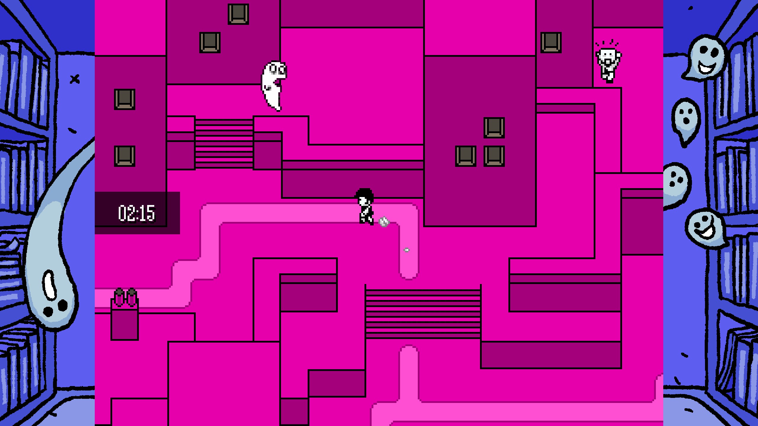 The Batter rushes to cleanse ghosts under a time limit in Zone 2 in OFF, in the residential district