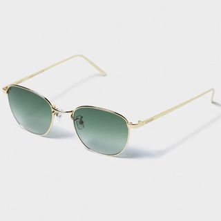green lensed sunglasses