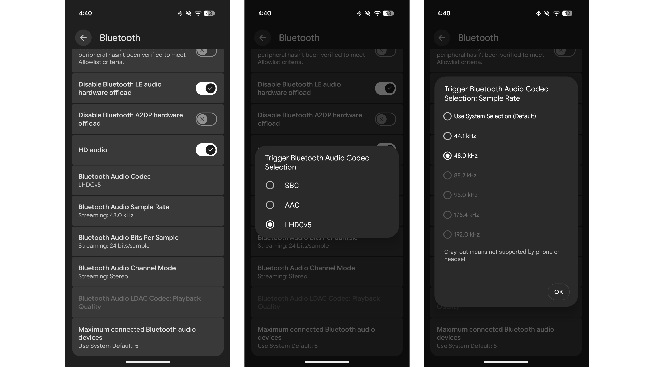 Bluetooth Codecs in Android 17