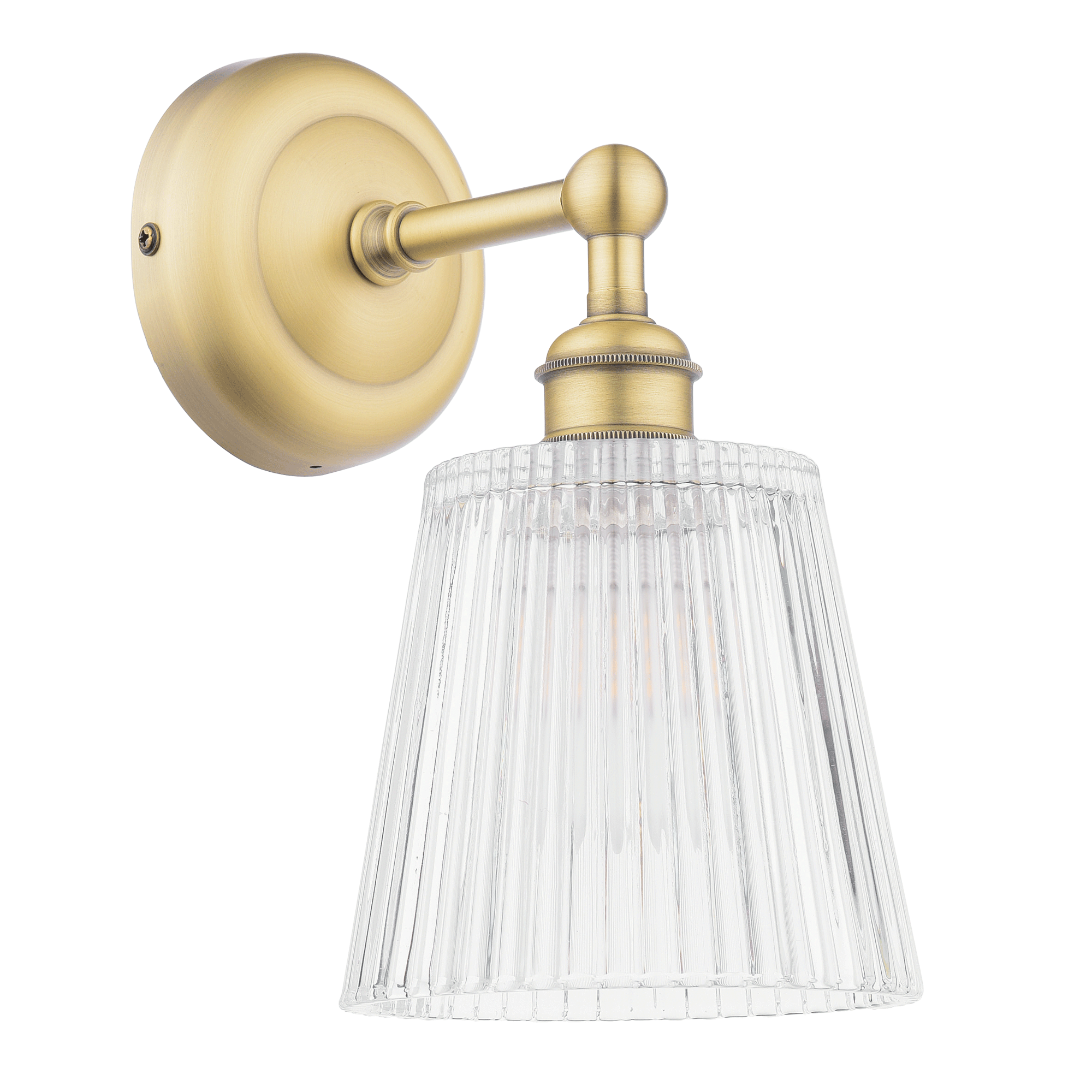 Laura Ashley Callaghan wall light in antique brass at John-Lewis