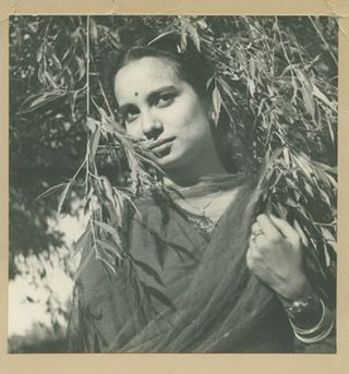 Prem on her honeymoon, Simla’ by Swaranjit Singh, 1948.