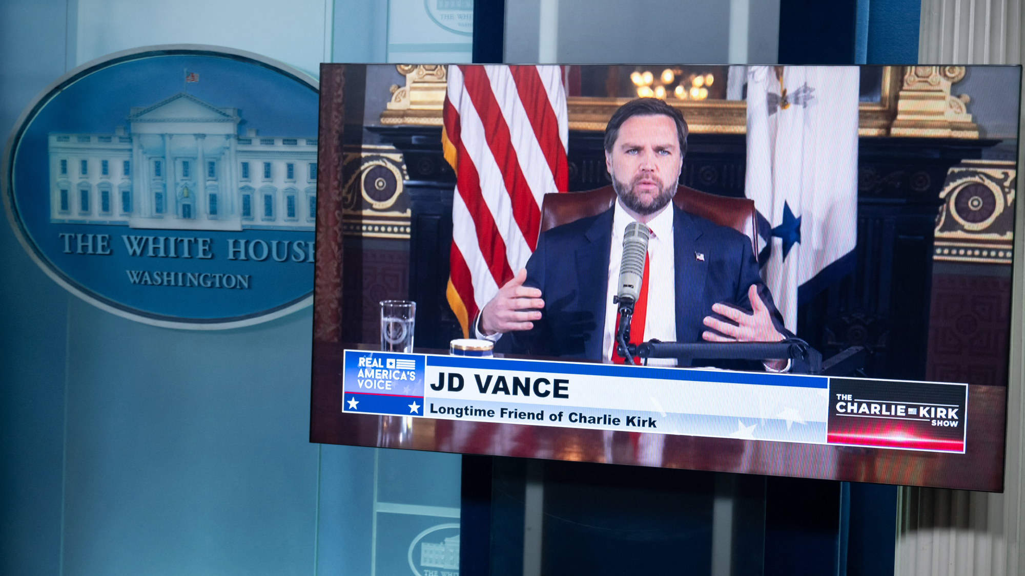Vice President J.D. Vance hosts the late Charlie Kirk's podcast