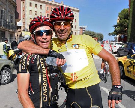 Carmiooro - A-Style teammates Emanuelle Sella, left, and Francisco Ventoso are quite pleased with the results of the final stage.