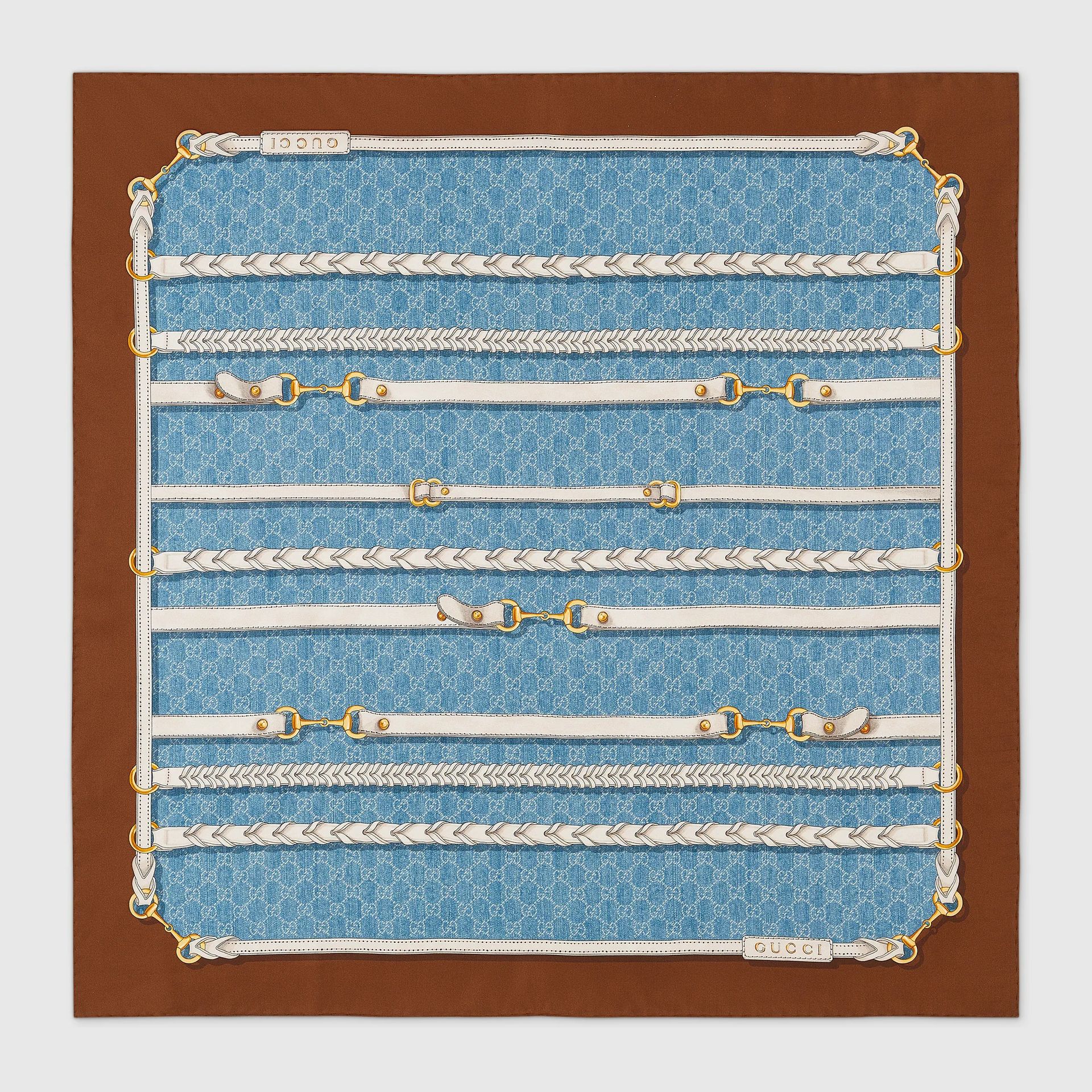 Gucci, Printed Silk Twill Carré
