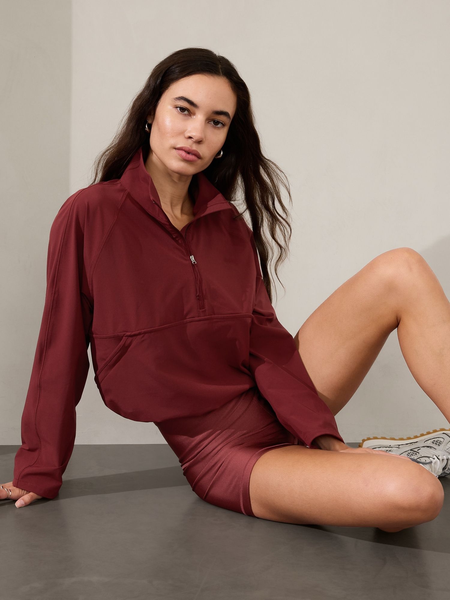 Athleta, Dawn 1/2 Zip Popover