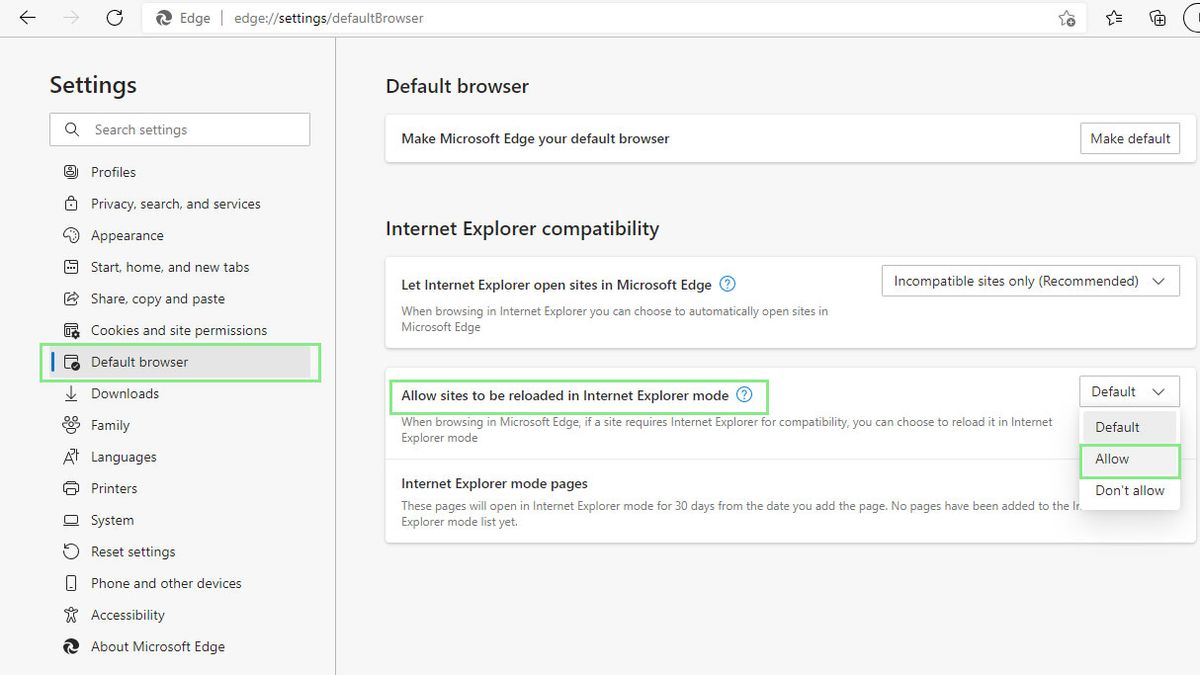 How to use Internet Explorer mode in Microsoft Edge | Laptop Mag