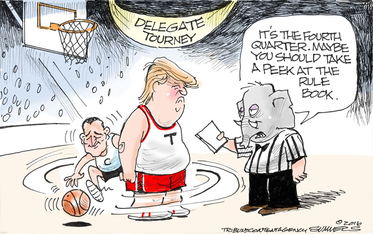 Political Cartoon U.S. GOP Convention 2016