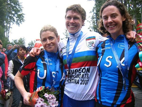 Willow Koerber, Georgia Gould, and Mary McConnoloug made it an American podium sweep.