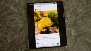 Samsung Galaxy Z Fold 2 display Instagram