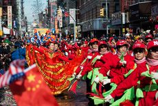 Chinese New Year parade in Manhattan's Chinatown