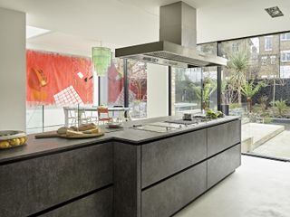 Glass kitchen extension ideas by Halcyon Interiors