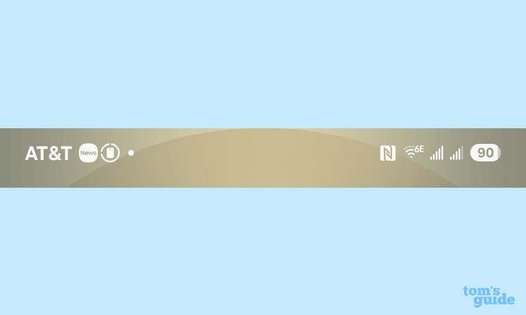 Battery icon displayed in One UI 7 interface