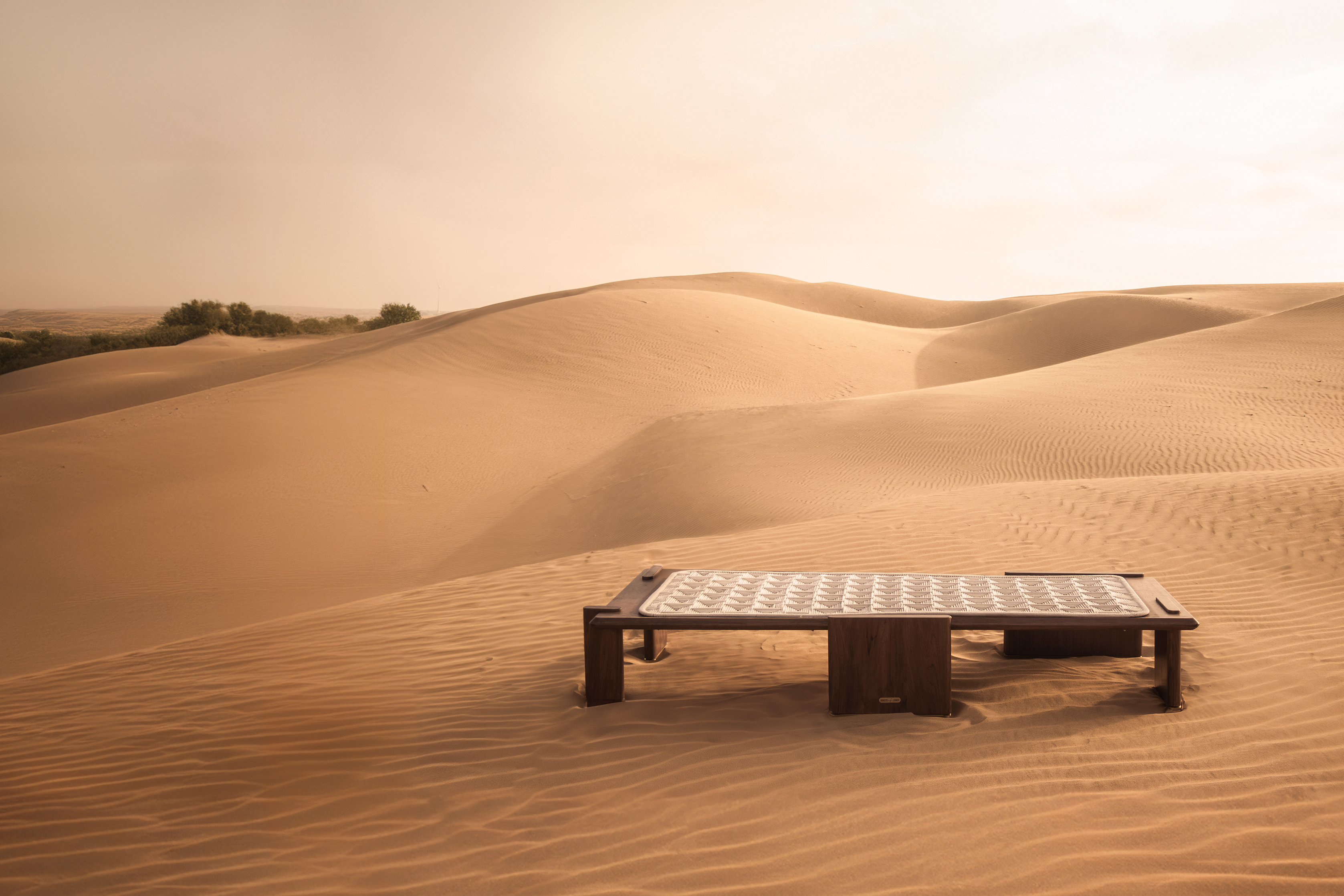 Jagdish Sutar designs shown in a desert