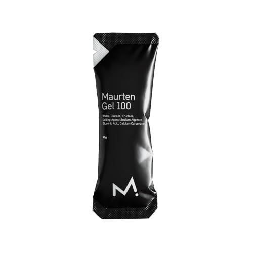 Maurten Gel 100 Energy Gel - 12-Pack of 40g - 25g Carbohydrates Per Serving - Stomach-Friendly Patented Hydrogel Technology for Cycling and Running - Natural &amp;amp; Free of Color or Preservatives