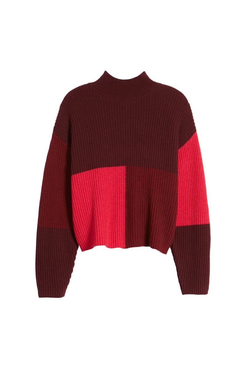 Clothing, Sweater, Red, Outerwear, Sleeve, Pink, Maroon, Wool, Jersey, Woolen,