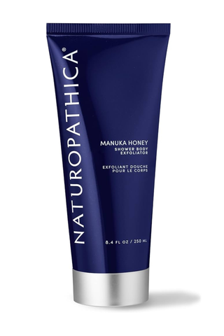 Naturopathica Manuka Honey Shower Body Exfoliator on a white background