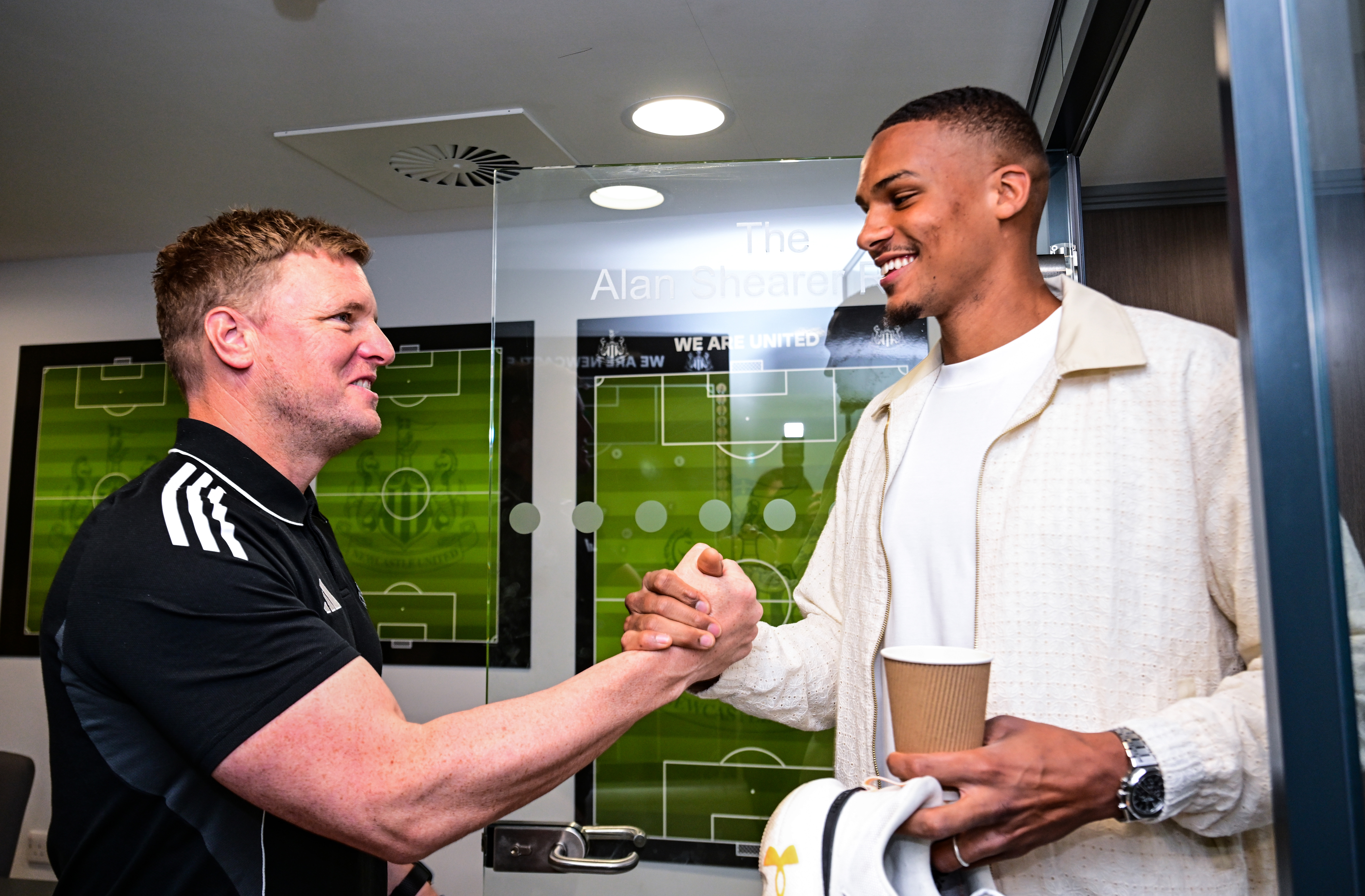 Newcastle boss Eddie Howe welcomes new signing Malick Thiaw