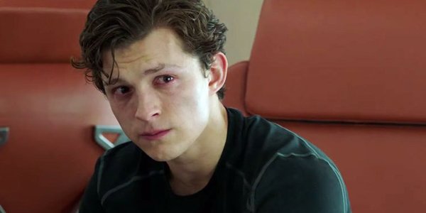 Peter Parker cries in Spider-Man Far From Home trailer Tom Holland