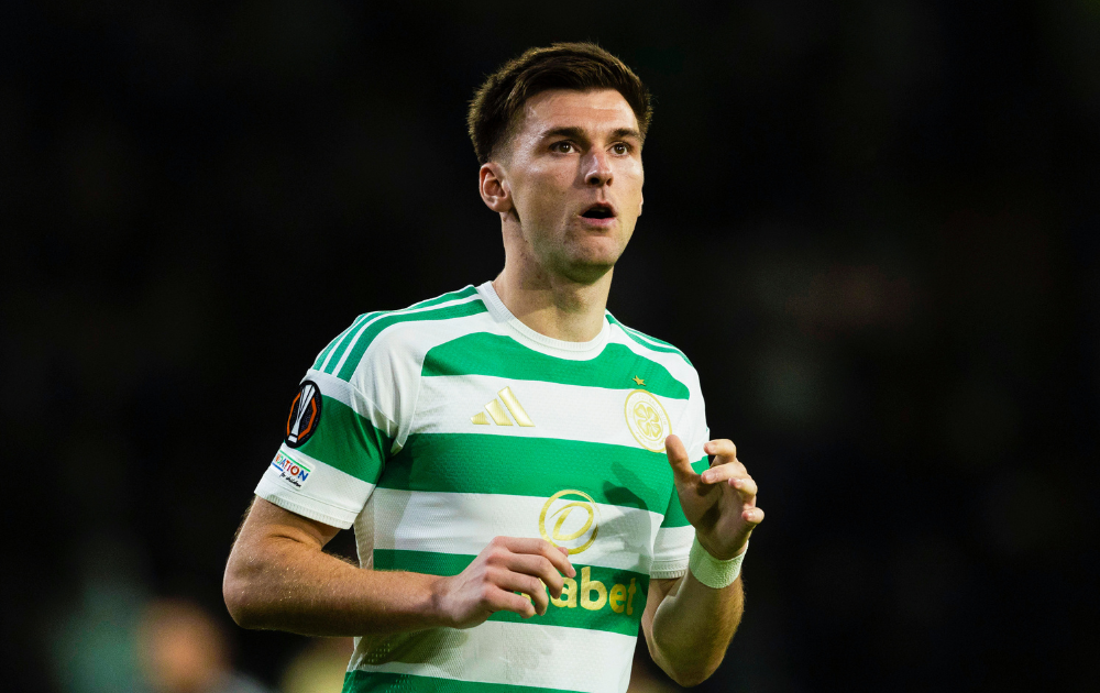 Celtic's Kieran Tierney in action during a UEFA Europa League 2026/27 League Phase MD1 match between Celtic and Ferencvaros at Celtic Park, on September 17, 2026, in Glasgow, Scotland.