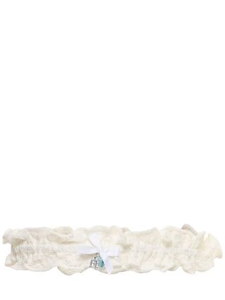 Simon Lace Bow Garter - Rotate - Women - White - Unique