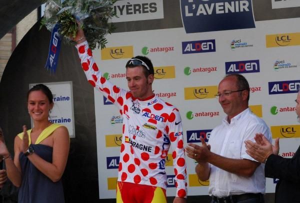 Mountains classification leader Garikoitz Bravo (Spain)