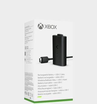Xbox Play and Charge Kit box on a plain background
