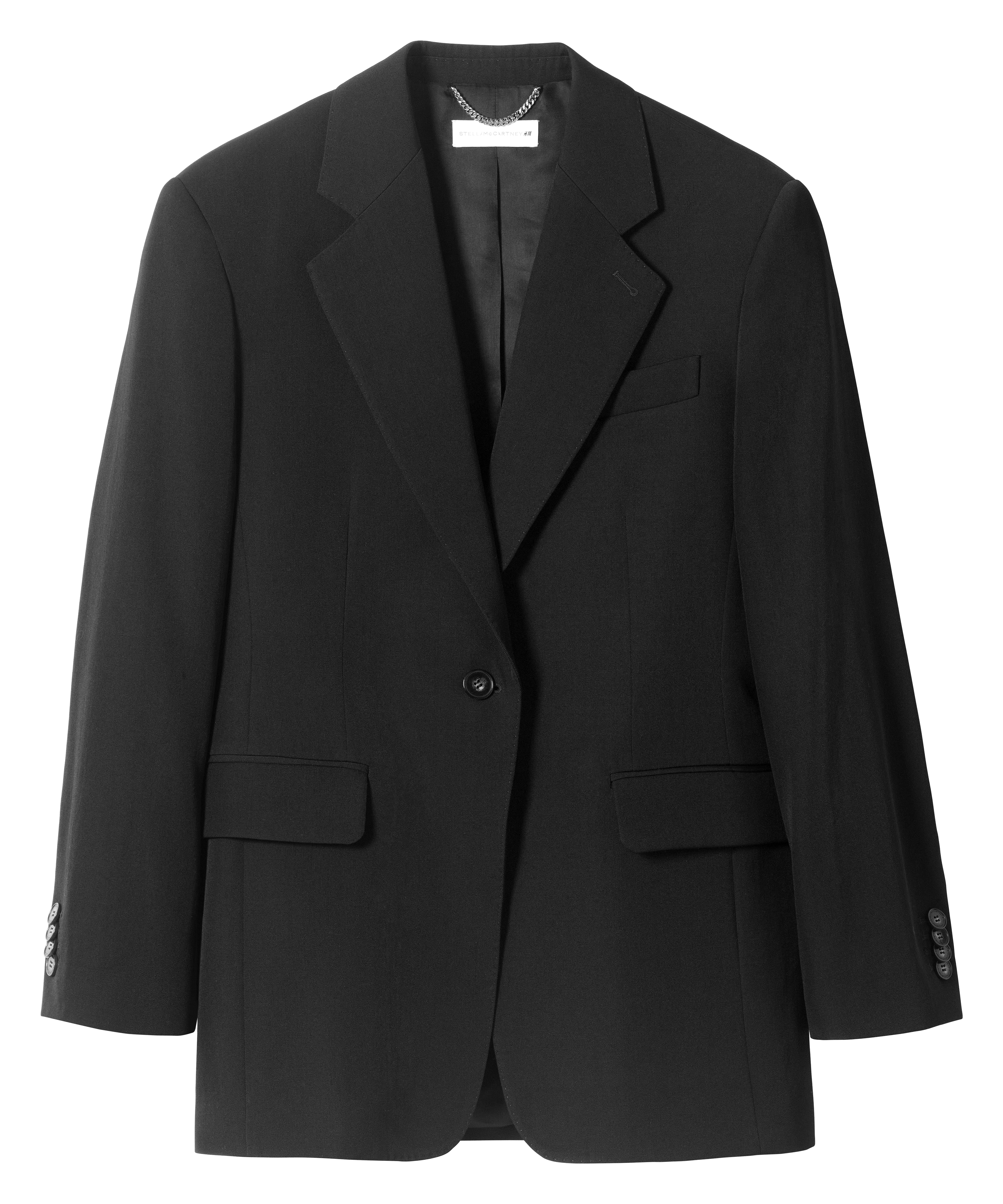 clothes from the H&M x Stella McCartney collaboration on a plain backdrop