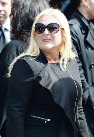 Vanessa Feltz at David Gest's funeral