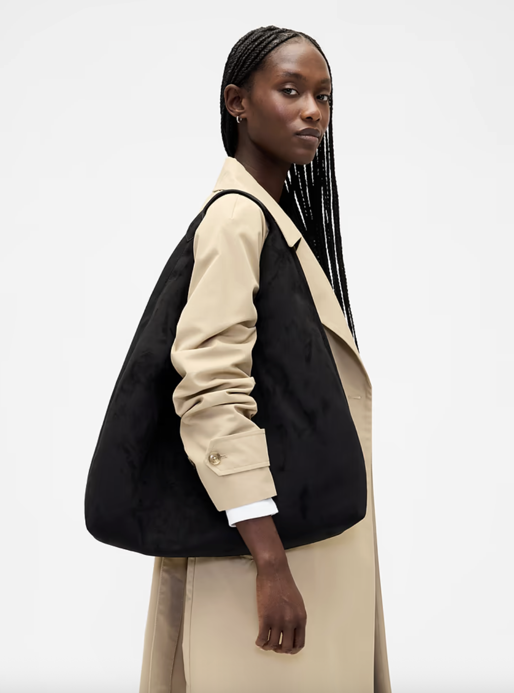 Gap Vegan Suede Slouchy Tote Bag