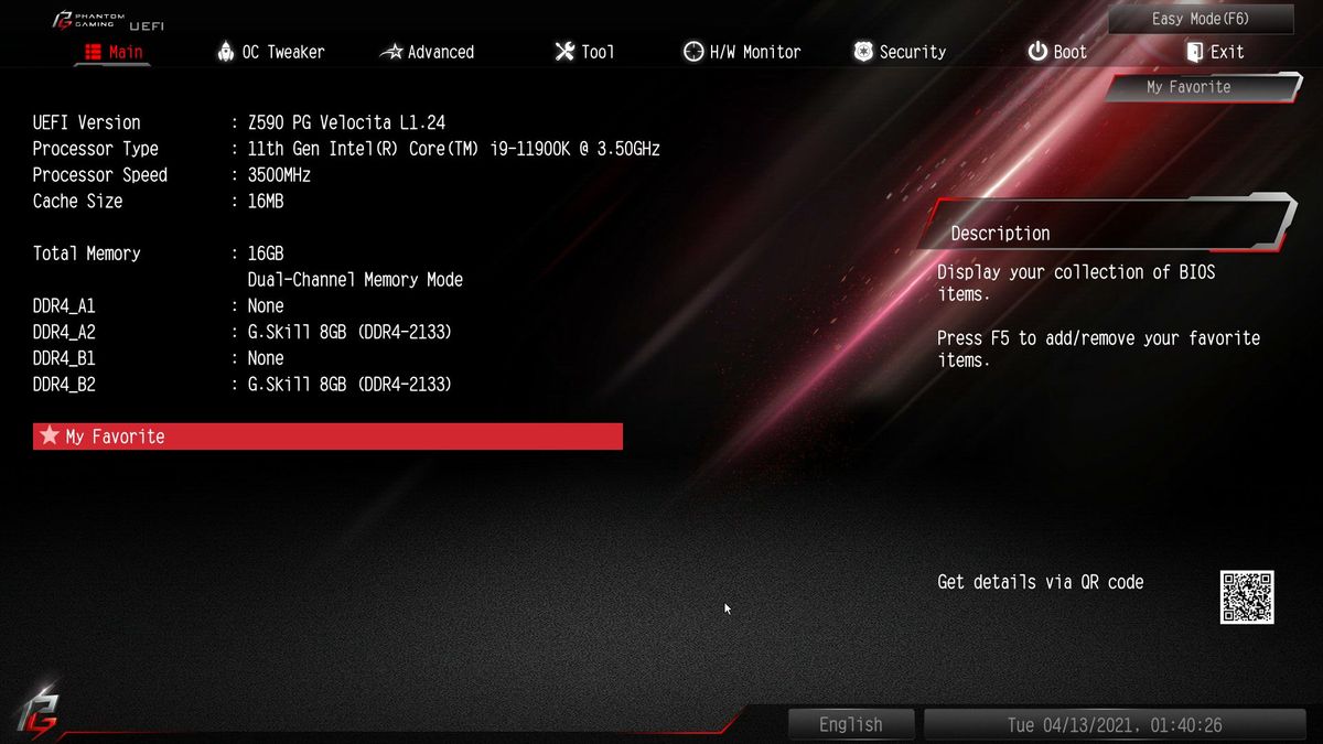 ASRock Z590 PG Velocita
