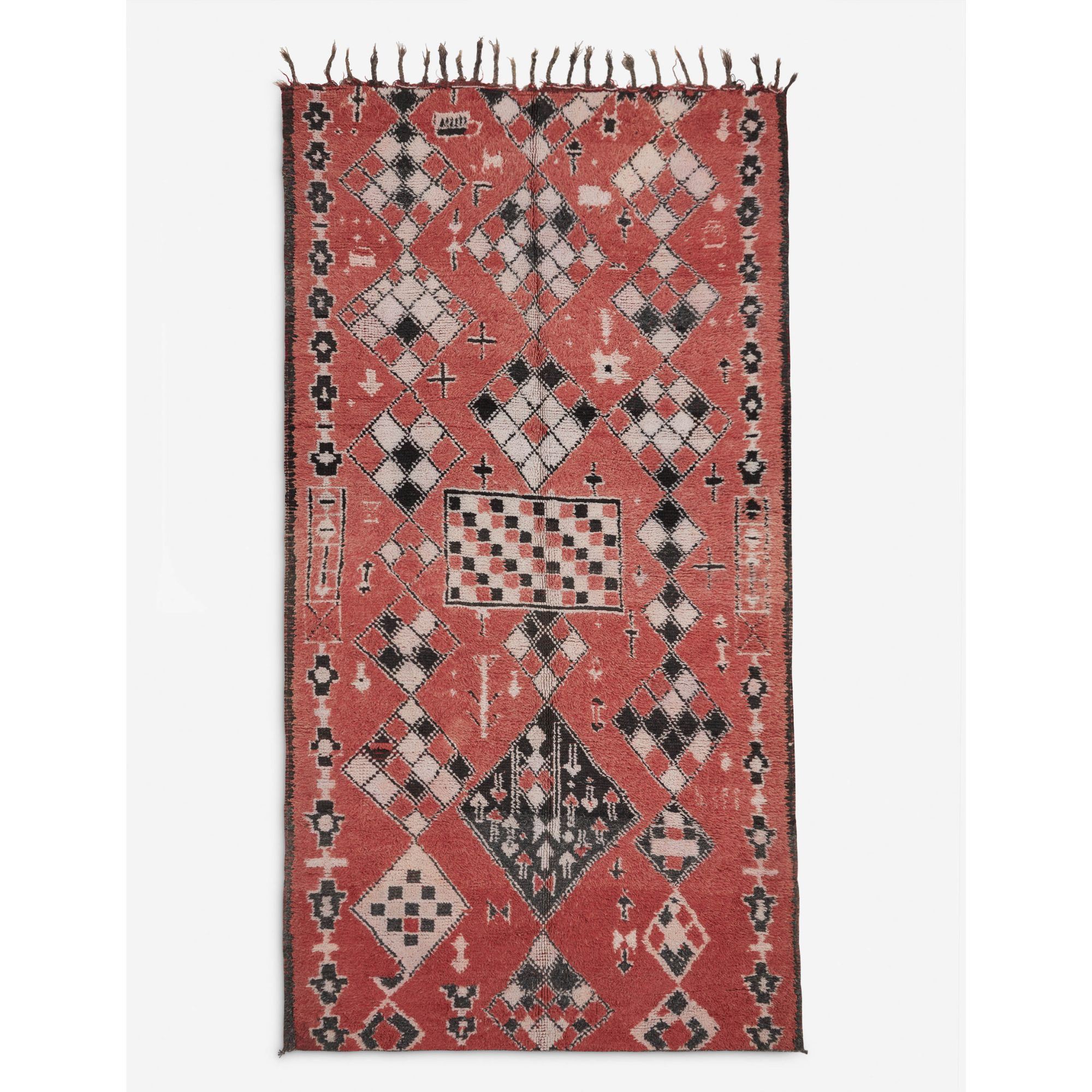 Vintage Moroccan Hand-Knotted Wool Rug No. 36, 5'7" x 11'1"