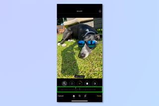 A screenshot showing how to edit photos on iPhone