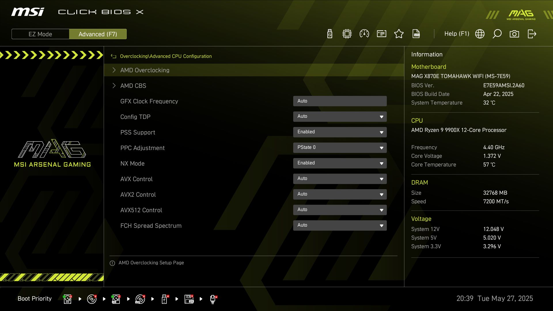 MSI MAG X870E Tomahawk Wifi