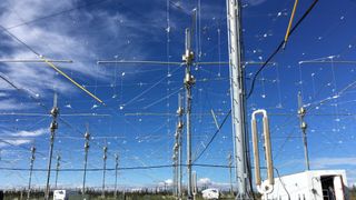  Part of the antenna array at the High-Frequency Active Auroral Research Program.