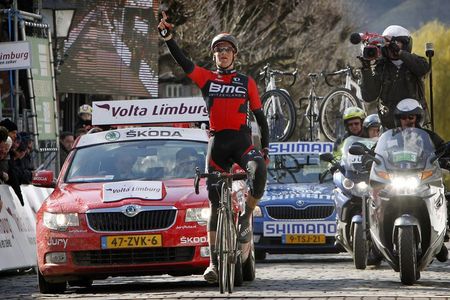 Stefan Küng (BMC) solos to his first professional victory