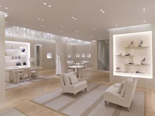 Inside of Dior Sloane Street store
