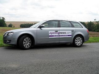 The Cyclingnews' Audi in the French contryside