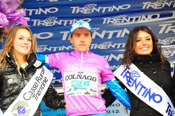Domenico Pozzovivo (Colnago-CSF Inox) is the new leader of the Giro del Trentino.