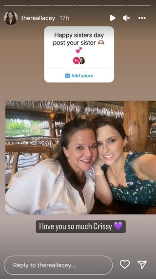 lacey chabert and her sister on instagram