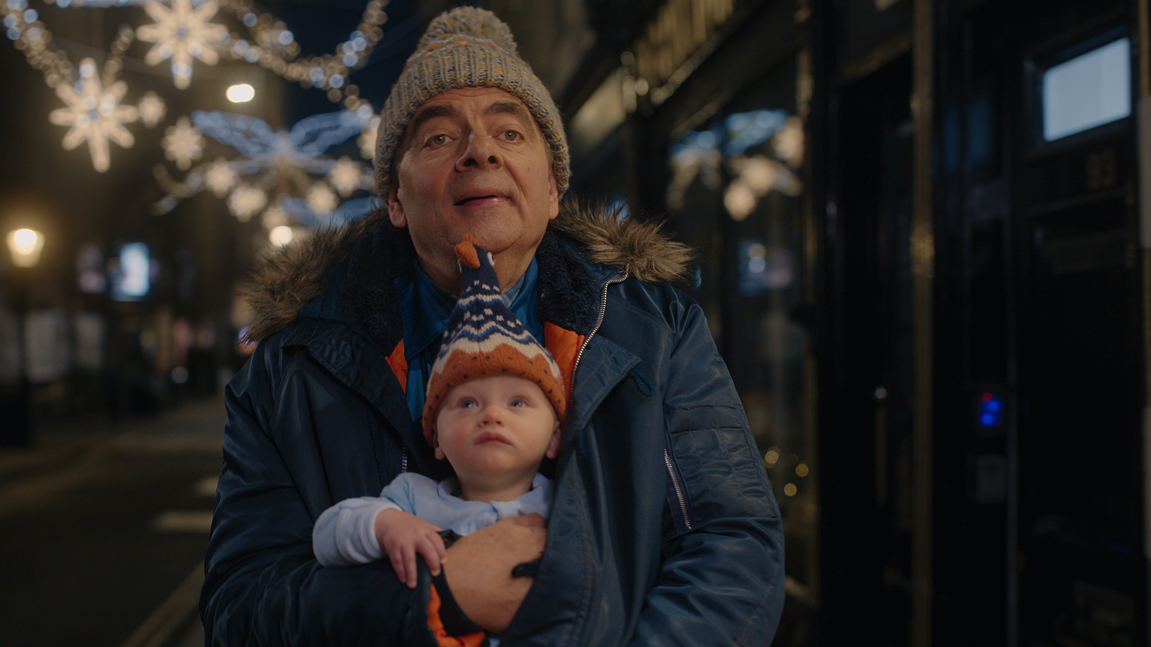 Screenshots of Rowan Atkinson in Man vs Baby