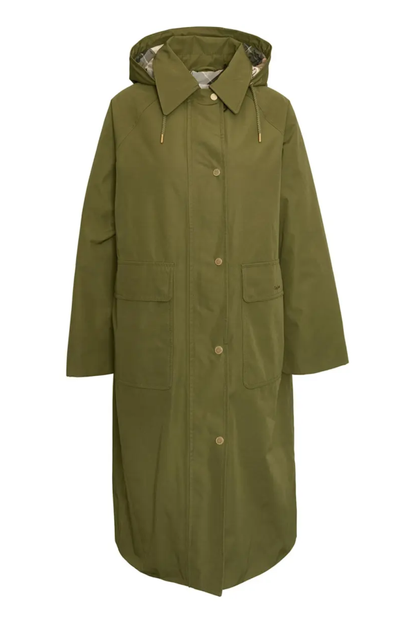 Barbour Francis Waterproof Insulated Long Coat with Removable Hood