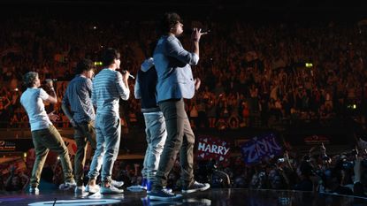 One Direction performing at the BBC Teen Awards at Wembley Arena in 2011 